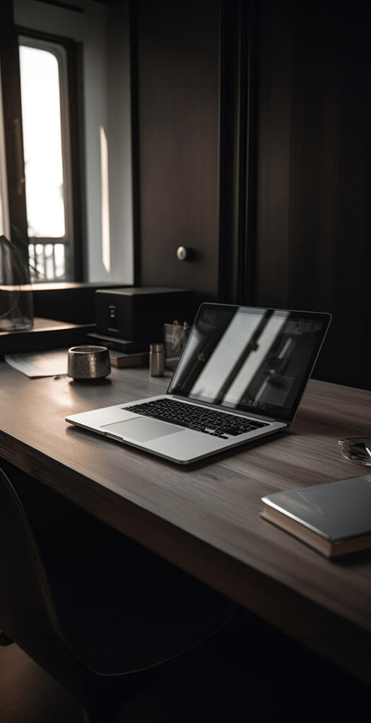 Unmonitored office laptop showing how unmanaged business antivirus leaves small business networks vulnerable to security threats