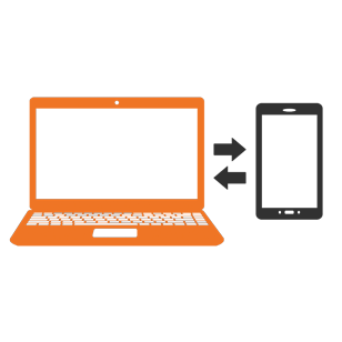 business network supporting multiple devices including laptops phones and connected systems across office