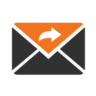 business email migration icon showing email data transfer to cloud mailbox with secure move to Office 365 Gmail or Outlook systems